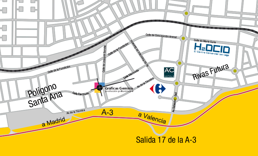 Mapa de Situación de Gráficas Geminis
